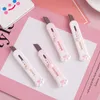 1PCS New Cute Cat's Paw Shape Portable Utility Knife Taglierina di carta Taglio lama di rasoio Cancelleria per ufficio Papelaria Escolar