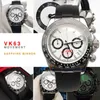 Armbandsur Japan Chronograph VK63 Quartz Movement 39mm Water Resistant Watch Mount Sapphire Glass and Sterile Dial