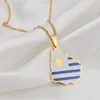 Pendant Necklaces Anniyoc Uruguay Map Flag For Women Silver Color/Gold Color Charm Uruguayan Maps Jewelry Patriotic Gift #241321