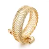 Bangle 1st/Lot Bangles Gold Color BangleBraracelet Dubai For Women Africa Jewelry Etiopian Wedding Bride Gift