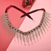 Stage Wear Women Belly Dance Costume Accessories Multicolor Crystal Rhinestones Waist Belt Chain Jewelry Body With Fringes