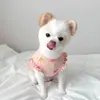 Собачья одежда 2023 Розовый жилет Thin Pet Overver Cat Bichon Summer Dress Puppy может быть хлопковидным дышащим одеждой