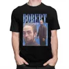 T-shirts masculins drôles Robert Pattinson meme debout t-shirt hommes pré-shrunk tee coton t-shirts rob