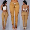 Women's Leggings Womens Girls Casual High Waist Cotton Skinny Stretch Cargo Slim Fit