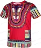 T-shirts pour hommes 2023 nouveaux éléments ethniques Dashiki à manches courtes série maille imprimée numérique T230317