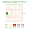 LED Grow Light 120W Full Spectrum 225LED Sun-Like Quantum Hanging Square Grow Lights pour plantes d'intérieur Semis de légumes et de fleurs Efficacité énergétique élevée
