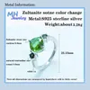 Bagues en grappe MH Diaspore Zultanite Tourmaline multicolore naturelle Pierre précieuse en argent sterling 925 Bague à changement de couleur pour les fiançailles de la femme