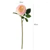 Fleurs décoratives 25 pièces Austin Rose Bouquet cadeau papier emballage pivoine revêtement en Latex pétale Rose fleur artificielle décor de mariage (je vous souhaite