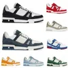 2022 Fashion Classic Mens Mens Women Nasual Shoes Trainer Sneakers Sneakers Printing Low Cut Green Red Black White Treatable Running 39-44 Zg30
