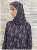 Ethnic Clothing Muslim Womens Hooded Abaya Turkey-African Prayer Garment Kaftan Dress With Hijab Floral Prints Dubai Saudi Robe In Ramadan 230317