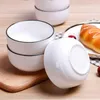 Schüsseln Keramikschale Einfaches Geschirrset Geschenkbox Haushalt Reisblumenförmiges Servieren
