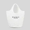 Fourre-tout marque lettre paille sac à main pour femmes creux grand fourre-tout été plage seau sac dames mode sac à bandoulière Shopper sous les bras sac 0317/23