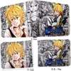 Portafogli Anime The Seven Deadly Sins Nanatsu No Taizai Meliodas Cuoio Bifold Portafoglio corto Ziper PortamoneteL230303