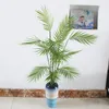 Decorative Flowers Artificial Palm Tree Fake Shrub Plastic Green Plant Tropical Leaf Garden Landscape El Office Home Decor Accessories Props