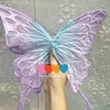 Headwear Hair Accessories Big Butterfly Hair Clip Adjustable Shape Chinese Hanfu Accessories Headgear 230316