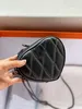 5A Fashion Luxury Women Shoulder Bag Cowhide Diamond Checker Large Capacity Zipper Heart Style Chain real Leather Crossbody Bag