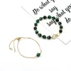 Bracelets de charme 2 pièces/ensemble fait à la main en pierre naturelle Bracelet de perles d'oeil de tigre pour les femmes Boho Yoga bijoux cadeau de fête d'anniversaire