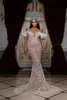 Pekalı dantel parıltı denizkızı gelinlik zarif illüzyon boncuk gelinlikler özel yapım taban uzunluğu elbise vestido de novia