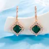 Boucles d'oreilles pendantes 2023 Tendance européenne et américaine Mode Femme Rétro Goutte d'eau Longue Boucle d'oreille carrée Bijoux Fête de mariée Banquet G