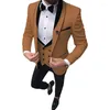 Herrenanzüge, eleganter Herrenanzug, 3-teilig, Hochzeitskleid, Halloween-Kostüm, formell, geschäftlich, sozial, Jacke, Weste, Hose, Ternos für Herren, Blazer-Sets