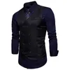 Vestido de marca de coletes masculinos para homens casuais slim fit mass de traje duplo coletcoat gilet homme jaqueta de negócios formal xxl 230317