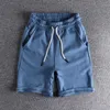Shorts para hombres Peso pesado Algodón de algodón sólido Shorts informales de verano Men Retro Sports Tendencia juvenil suelta Capris G230316