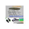 2016 LED -remsor Blue White Red Warm Strip Light 5M 3528 SMD Flexibel Nonwaterproof 600 lysdioder 2500 Lumen med anslutning 4A Strömförsörjning 7SE DHSOR