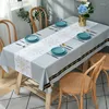 Tkanina stołowa w stylu nordyckim kuchenną jadalnię prostokątny obrus przeciwprzepięciowy kawę Nappe de Tapet
