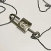 Pendant Necklaces 2Pcs/Set Ai Yazawa NANA Lover's Key&Lock Metal Necklace Chain Cosplay Accessories