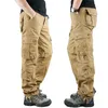 Herenbroek Spring S Cargo Khaki Militaire broek Casual katoen tactisch groot formaat leger pantalon militaire Homme 230317