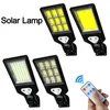 Outdoor Solar Street Light COB LED Wall Lamps with 3 Light Mode Human Body Induction Waterproof Material for Garden Terrace crestech