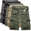 Мужские шорты 2020 мужские военные грузовые шорты летняя армия зеленый хлопок короткий хомм.