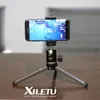 Stativ Xiletu MT26 XT15 mini multifunktionell bordsskiva stativ aluminiumlegering bärbar konsolhuvud för mobiltelefon DSLR -kamera