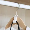 Hangers 6/12/24 PCS Mini kledinghanger voor kastconnector Hooks Cascading Plastic Garderobe Coat Organizer Rack Holder Space Saving