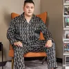 Pigiama da uomo CAIYIER 3XL-5XL Pigiama da uomo invernale di grandi dimensioni Set colletto rovesciato Pantaloni a maniche lunghe Sleepwear Luxury Male Pat Loungewear 230317