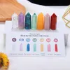 50 Sets Home Decor Natural Crystal Healing ChakraS Therapie Stone Rose Quartz Wand Yoga Balances Energy Crystal Point Set ornamenten geschenken