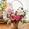 Gift Wrap 5pcs Flower Baskets Holiday Gifts Hand-held Bouquets Packaging Arrangements Mini Boxes