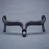 Componenti del manubrio della bici Manubrio Aero interamente in fibra di carbonio Manubrio da corsa Drop Bar Bicicletta da strada integrata con diametro del tubo dello sterzo dello stelo 28,6 mm