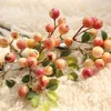 装飾的な花人工花植物Bean Branch Berry Home Wedding Christmas Party DecorationPographyPrograps Diy Wall Wholesale