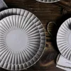 식기 세트 Kinglang Japanese Creative Steak Plate Western Retro Dish Home Round Pasta Tables Plated Plate