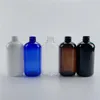 Lagringsflaskor skönhet uppdrag 250 ml x 24 tom makeup remover container rengöring oljetryck pump flaska hudvård plastförpackning