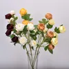 Fleurs décoratives 20pcs 67 cm Péonie de soie artificielle pour la décoration intérieure Bouquet Bouquet Bride High Quality Fake Flower Living Room