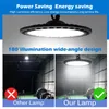 UFO super brilhante LED High Bay Lights AC85-265V 100W 150W 200W Lighting Industrial Industrial Lighting Market Workshop Lâmpada de garagem