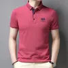 Polo da uomo MLSHP Cotone Estate Mens Polo Camicie di alta qualità Manica corta Ricamo Business Casual Uomo Top Slim Fit Golf Man Tees 4XL 230317