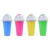 Summer Squeeze Cup Hemlagad Juice Water Bottle Smoothie Sand Cup Pinch Fast Cooling Magic Ice Cream Slushy Maker Beker Beker