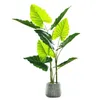 Dekorative Blumen Künstliche große Pflanzen Simulation Palme Topf Kunststoff Banyan Bonsai gefälschte Blume Büro Party Home Decor Zubehör