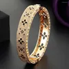 Bangle Zlxgirl Fashion Classic Women Size Full Around Zircon Wedding And Bracelet Of Briday Bijoux Dubai Gold Free Ship