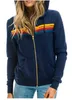 Felpe con cappuccio da donna Felpe da uomo Casual Arcobaleno Donna Vintage Zip Up Manica lunga Donna Ragazzi Streetwear Felpa con cappuccio 230317