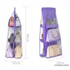 Förvaringspåsar 6 Pocket Hanging Bag Organizer Wall Door Back Underwear Sock Tie Shoe Sundries Pouch Case