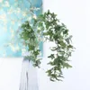 Kwiaty dekoracyjne sztuczny bluszcz liści eukaliptus liście wiszące zielone rośliny jedwabne winorośli domowe dekoracja ślubna